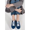 Tmavě modré sneakersy na hrubé podrážce