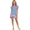Dámské světle modré krátké pyžamo s ovečkami Doctor Nap