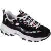 Černé kožené tenisky na platformě Skechers D'Lites-Blooming Fields (Velikost 35)