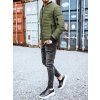 (Vel. XL) Khaki prošívaný bomber