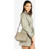 MARCO MAZZINI Cappuccino dvoukomorová kožená crossbody kabelka