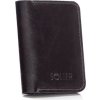 Elegantní pánská peněženka značky SOLIER SW16 DARK BROWN