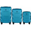 Modrá sada cestovních kufrů PEACOCK