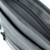 Elegantní černá pánská kožená taška přes rameno