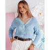 Světle modrý dámský svetr s knoflíky SWEETDREAM