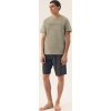 Pánské krátké pyžamo s pruhovaným tričkem Henderson Premium Deli