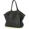 Marco Mazzini Černá dámská shopper kožená kabelka