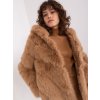 (Vel. S/M) Camel kožíšek s kapucí (Velikost S/M)
