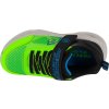 Černo-zelené dětské svítící tenisky Skechers Meteor-Lights - Krendox