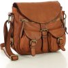 MARCO MAZZINI Dámská kožená brašna - camel (Velikost ONE SIZE)