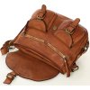 MARCO MAZZINI Dámská kožená brašna - camel (Velikost ONE SIZE)