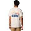 Smetanové pánské tričko s krátkým rukávem Columbia Kwick Hike Back Graphic SS Tee