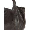 MARCO MAZZINI Tmavě hnědá velká dámská kožená shopper kabelka (Velikost ONE SIZE)