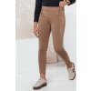 (Vel. L/XL) Camel dámské kalhoty s vysokým pasem MODSTORY (Velikost L/XL)