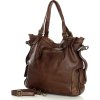 MARCO MAZZINI hnědá vintage shopper kabelka