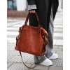 MARCO MAZZINI Camel kožená shopper kabelka