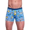 Modré pánské boxerky se zábavným potiskem Cornette Tattoo