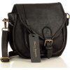 MARCO MAZZINI Černá kožená vintage crossbody
