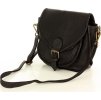 MARCO MAZZINI Černá kožená vintage crossbody