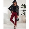 (Vel. 29) Vínové dámské skinny džíny BRITTNIX (Velikost 29)