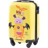 Žlutý dětský kufr MONSTER vel. S