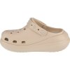 Béžové nazouváky na platformě Crocs Classic Crush Clog