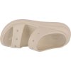 Béžové nazouváky na platformě Crocs Classic Crush Sandal