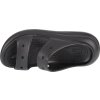 Černé stylové nazouváky na platformě Crocs Classic Crush Sandal (Velikost 37)