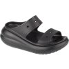 Černé stylové nazouváky na platformě Crocs Classic Crush Sandal (Velikost 37)