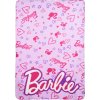Růžová fleecová deka Barbie