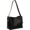 Černá dámská kožená shopper kabelka ELLISE (Velikost ONE SIZE)