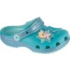 Tyrkysové dívčí nazouváky Crocs Classic Frozen Elsa Clog Kids (Velikost 28/29)