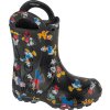 Černé vzorované dětské holínky Crocs Mickey Friends Handle It Boot Kids