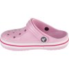 Světle růžové dětské nazouváky Crocs Bayaband Kids Clog
