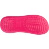 Tmavě růžové dámské nazouváky na platformě Crocs Classic Crush Sandal