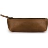 Elegantní hnědé kožené pouzdro na tužky SOLIER