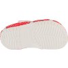 Červeno-bílé dětské nazouváky Crocs Classic Hello Kitty Red Clog K