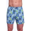 Pánské modré bavlněné trenýrky s tenisovým potiskem Cornette Classic Plus (Velikost 4XL, Barva modrá)