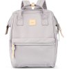 Světle šedý prostorný batoh na notebook Himawari s USB portem