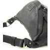 MARCO MAZZINI černá kožená crossbody taška/ledvinka