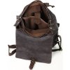 MARCO MAZZINI tmavě hnědý kožený batoh s kapsami