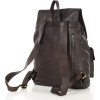 MARCO MAZZINI tmavě hnědý kožený batoh s kapsami