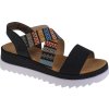 Černé etno dámské sandály Rieker Sandals V44G8-14
