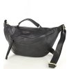 MARCO MAZZINI Černá kožená ledvinka