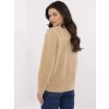 Béžový dámský vlněný krátký kabát