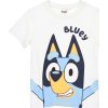 Bílé dětské tričko s krátkým rukávem Bluey