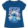 Tmavě modré dětské tričko s krátkým rukávem Lilo and Stitch (Velikost 98)