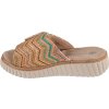 Béžové dámské nazouváky na klínku Rieker Sandals (Velikost 36)