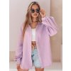 Lila oversize dámská mušelínová košile MUSLINEA