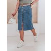Dámská džínová sukně s vysokým pasem a knoflíky GUZIKOVA